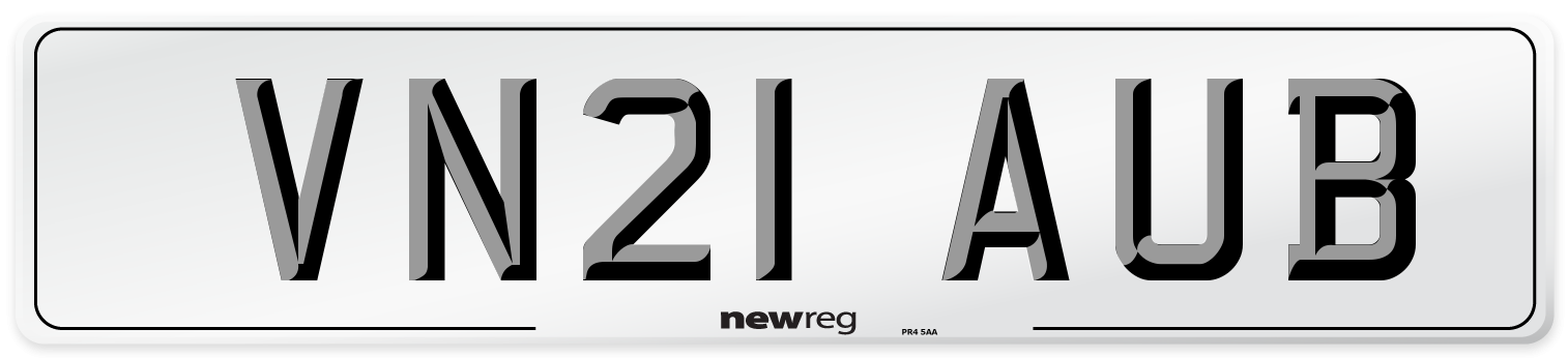 VN21 AUB Number Plate from New Reg